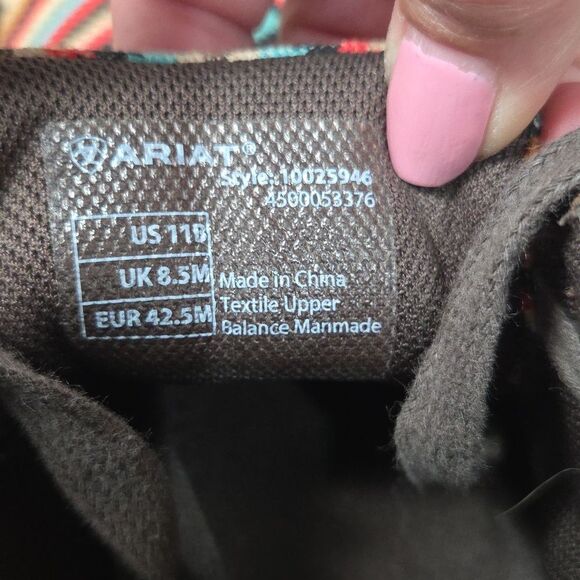 Ariat Spitfire Womans Tribal Style Shoe, Size 11B - Picture 7 of 10